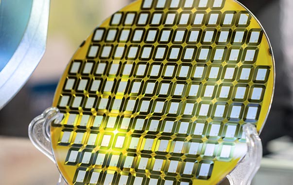 Silicon Wafer Shining